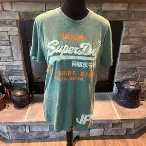 Vintage Green Graphic Tee by Superdry